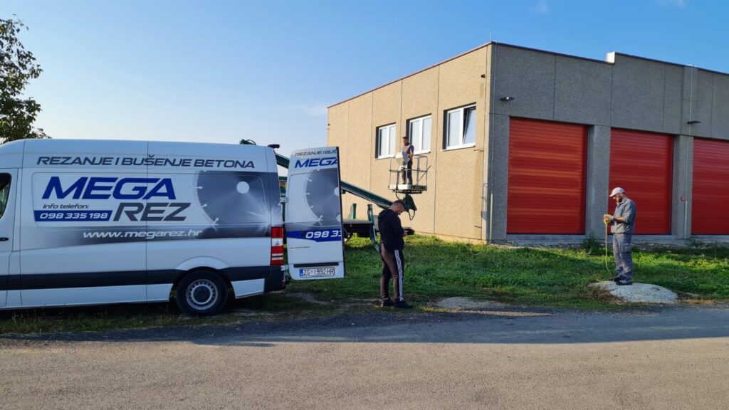 Priprema za rezanje betona